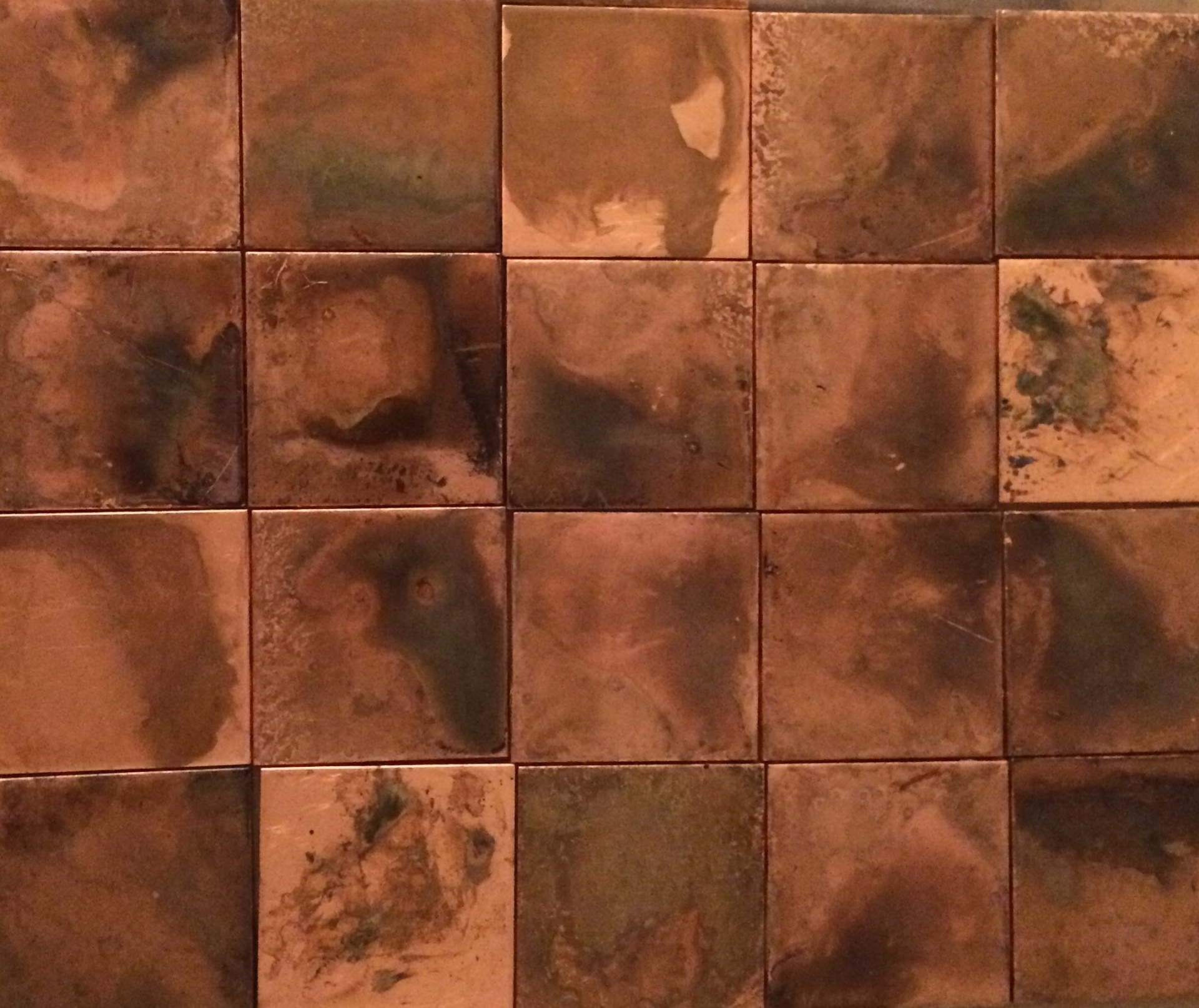 4x4 CopperPatina Tile SQ. Foot