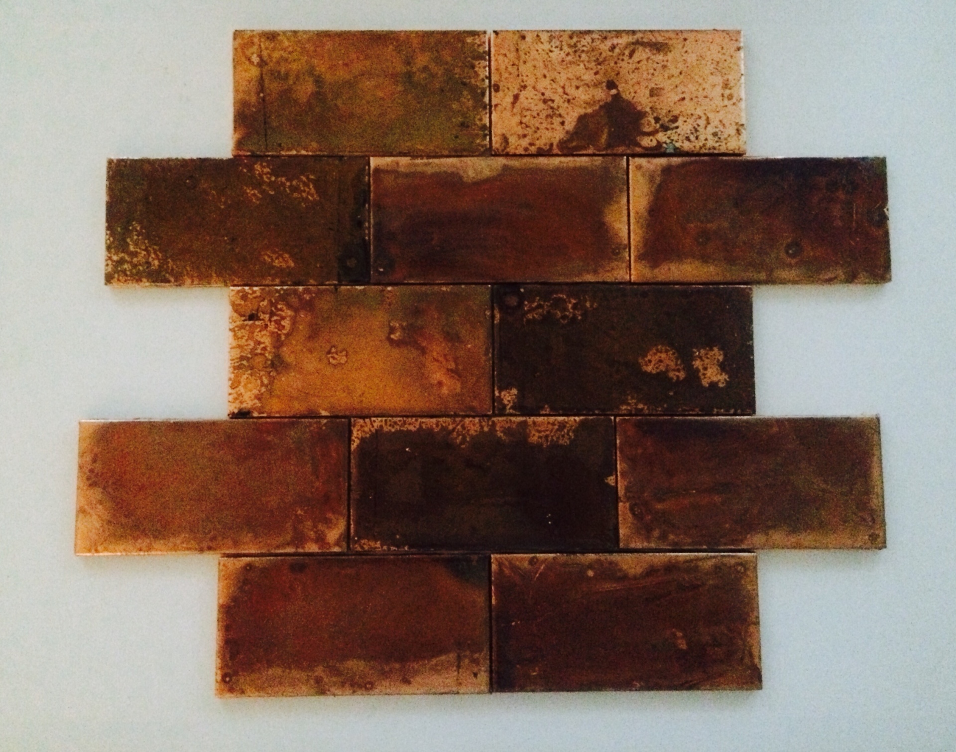 3x6 Copper Patina Tile Sq Ft.