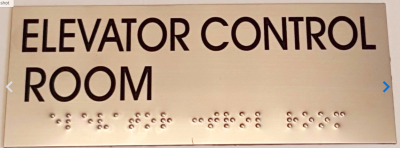 custom signage with braille