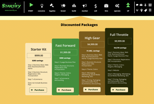 Startify Pricing Page