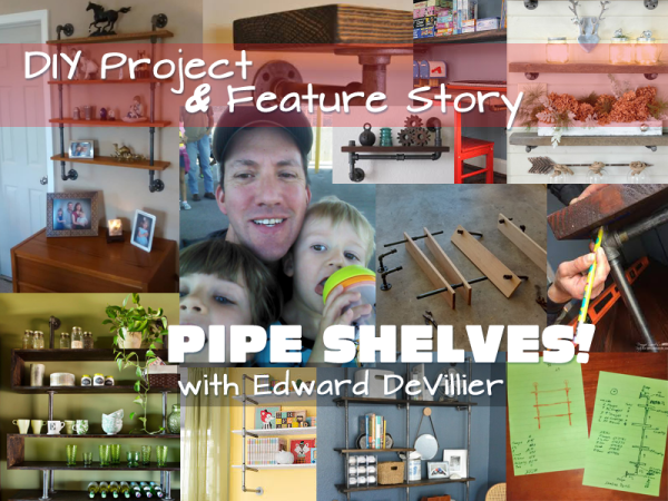 E-mail and Lead Image:  Pipe Shelf DIY