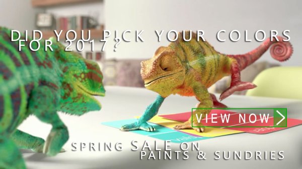 E-mail and Lead Image:  Spring Paint Sale