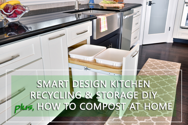 E-mail and Lead Image:  Kitchen Recycling and Storage DIY