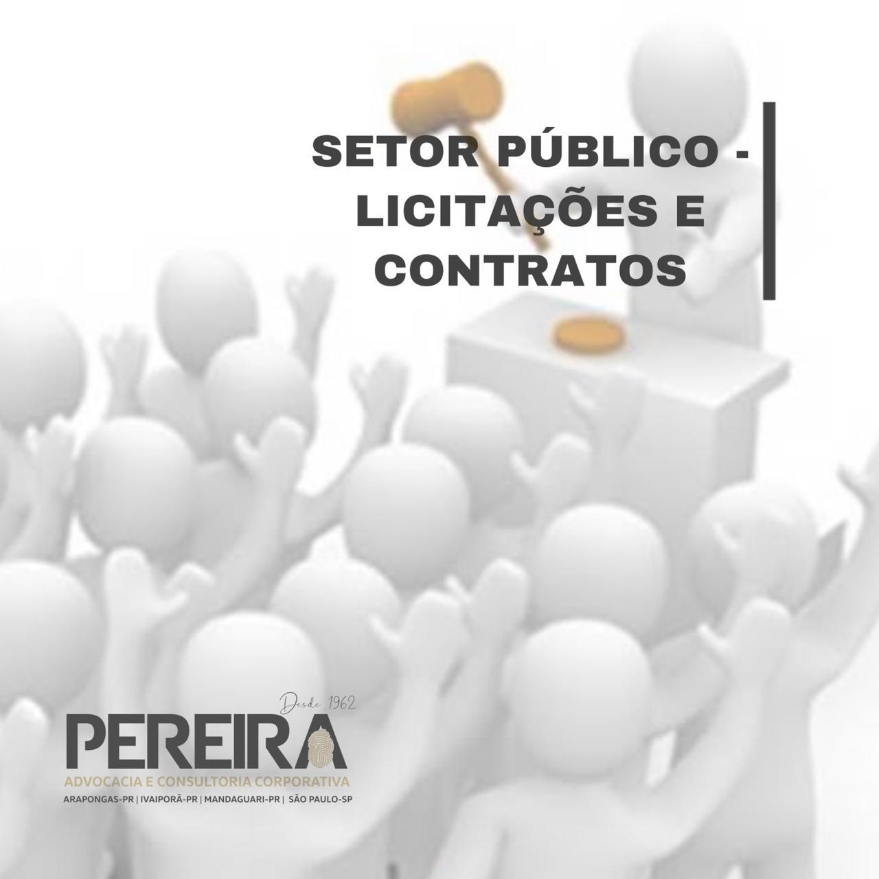 LICITAÇOES E CONTRATOS - SETOR PÚBLICO