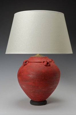 canopus jar-lamp- 14"h with a 15"h shade