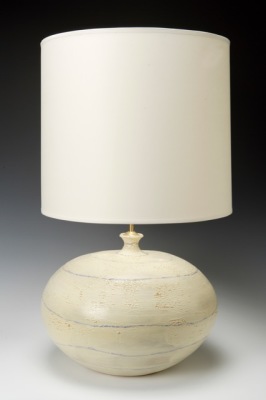 bushel gourd lamp 11"h with a 15"h shade 