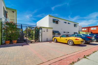 Gated back entrance