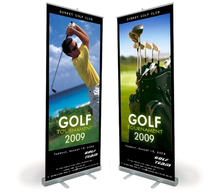 Pop-up Aluminum Stand Banner