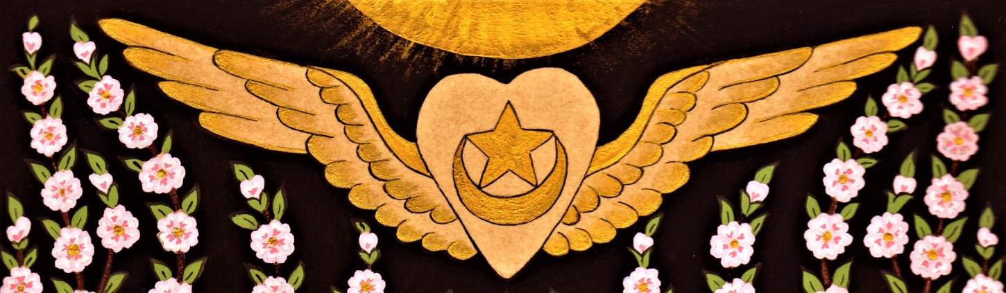 sufi symbol heart with wings