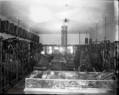 Interior of Harnes Store 1912