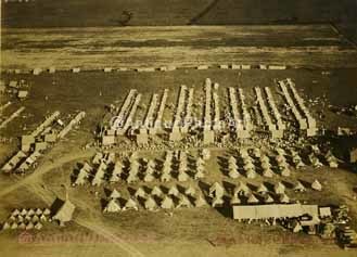 Arial view of encampment 1924