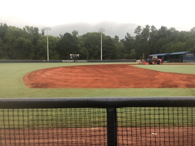 Baseball and Softball infield laser grading