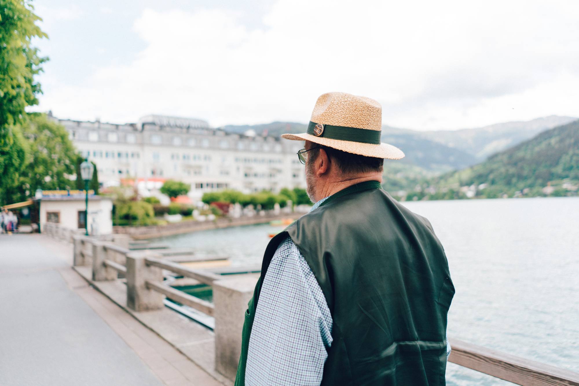 Fred Bacher at the Espanade of Zell am See