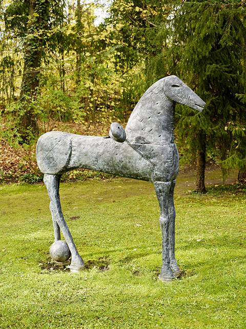 Skulptur eines Pferdes Mimmo Paladino (geb. 1948): Architettura (Cavallo), 2005