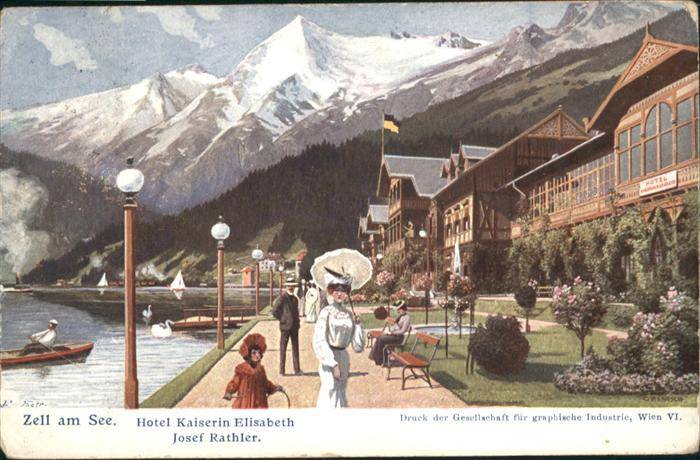 picture of the hotel with view to the sourrounding mountains Hotel Elisabeth in Zell am See
