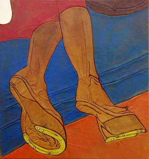 Frauenfüße mit Hufen Lena Henke (geb. 1982): Niche, 2020
