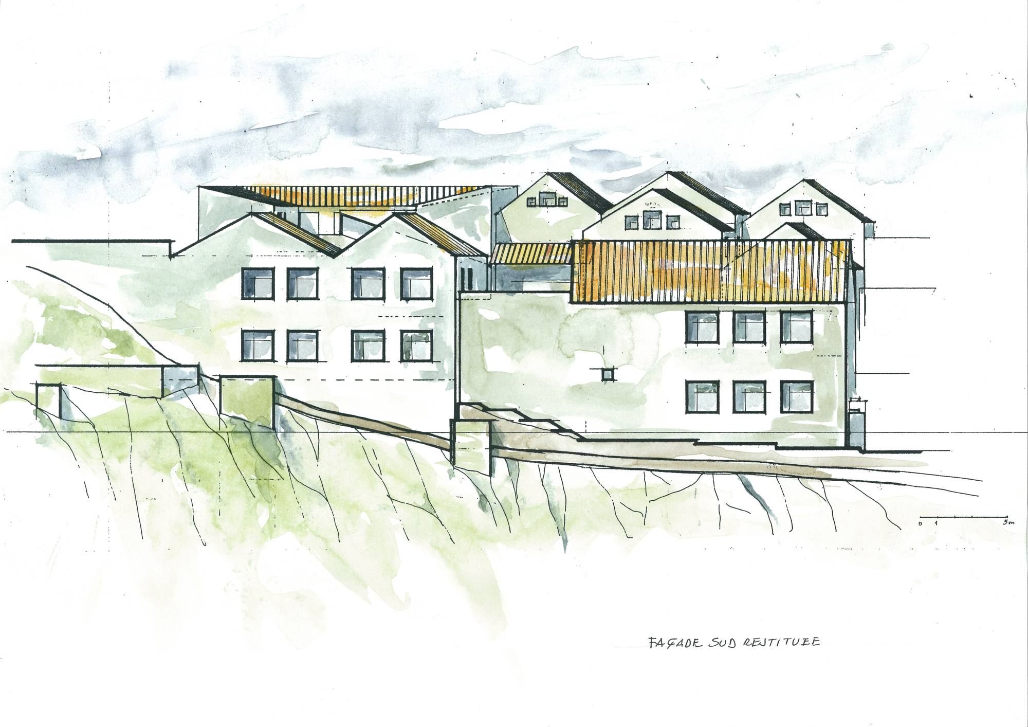 Abb. Reko untere AA-Bauten_Ansicht von Süden_KH.Hassaine.jpg