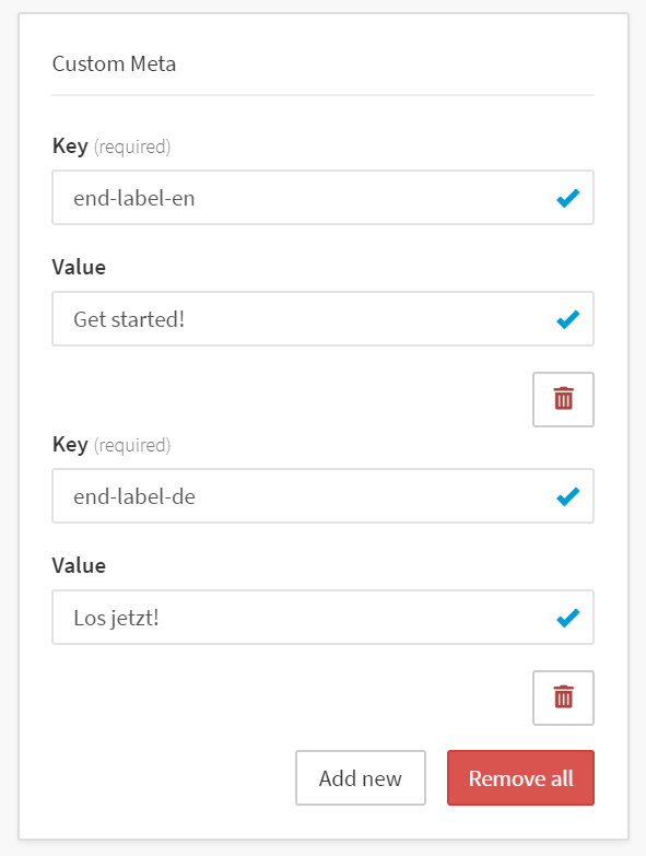 You can easily customize the wording of any button or label of the onboarding screens in real-time.