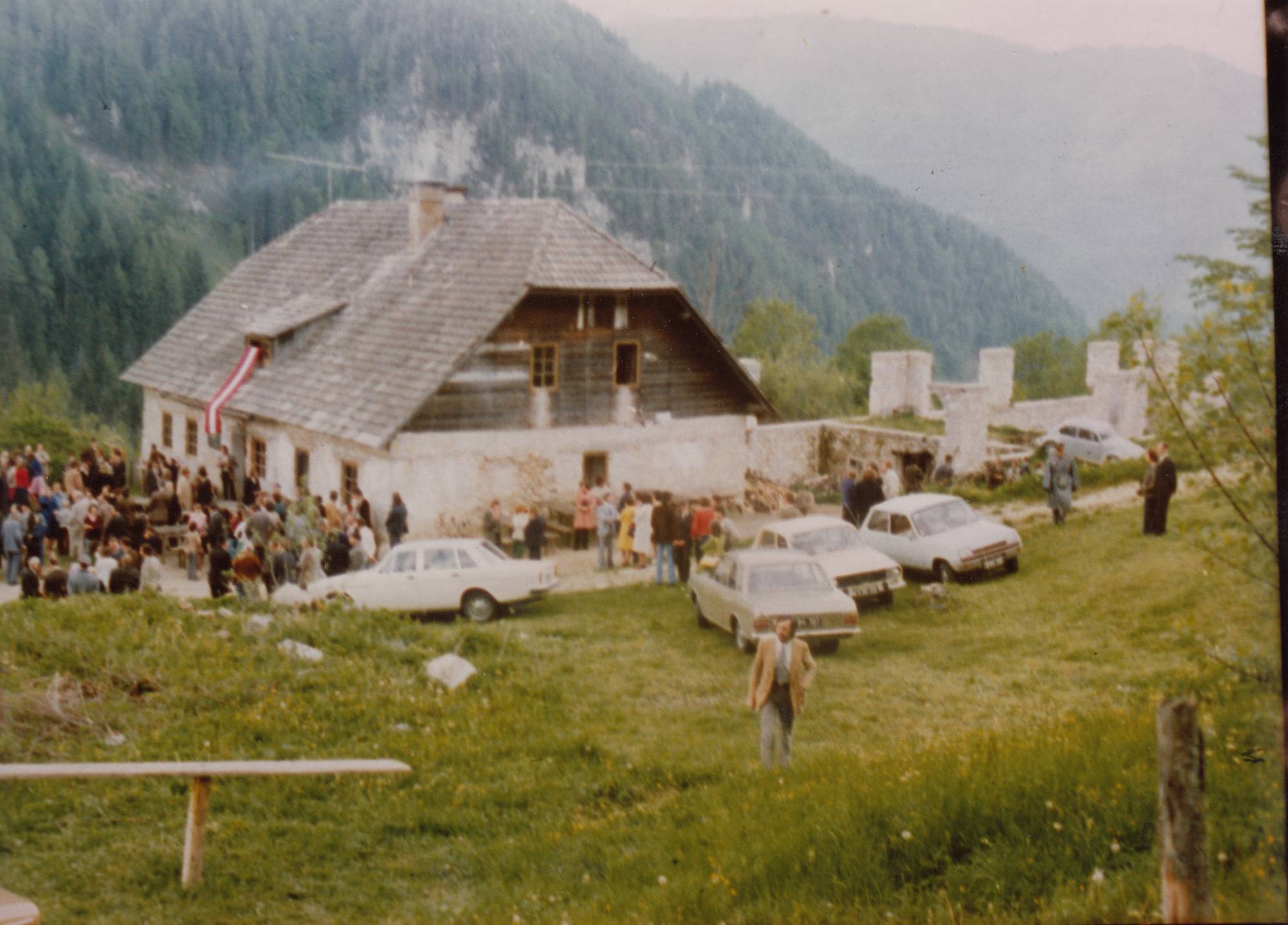 Gedenkfeier auf dem Peršmanhof, 1980