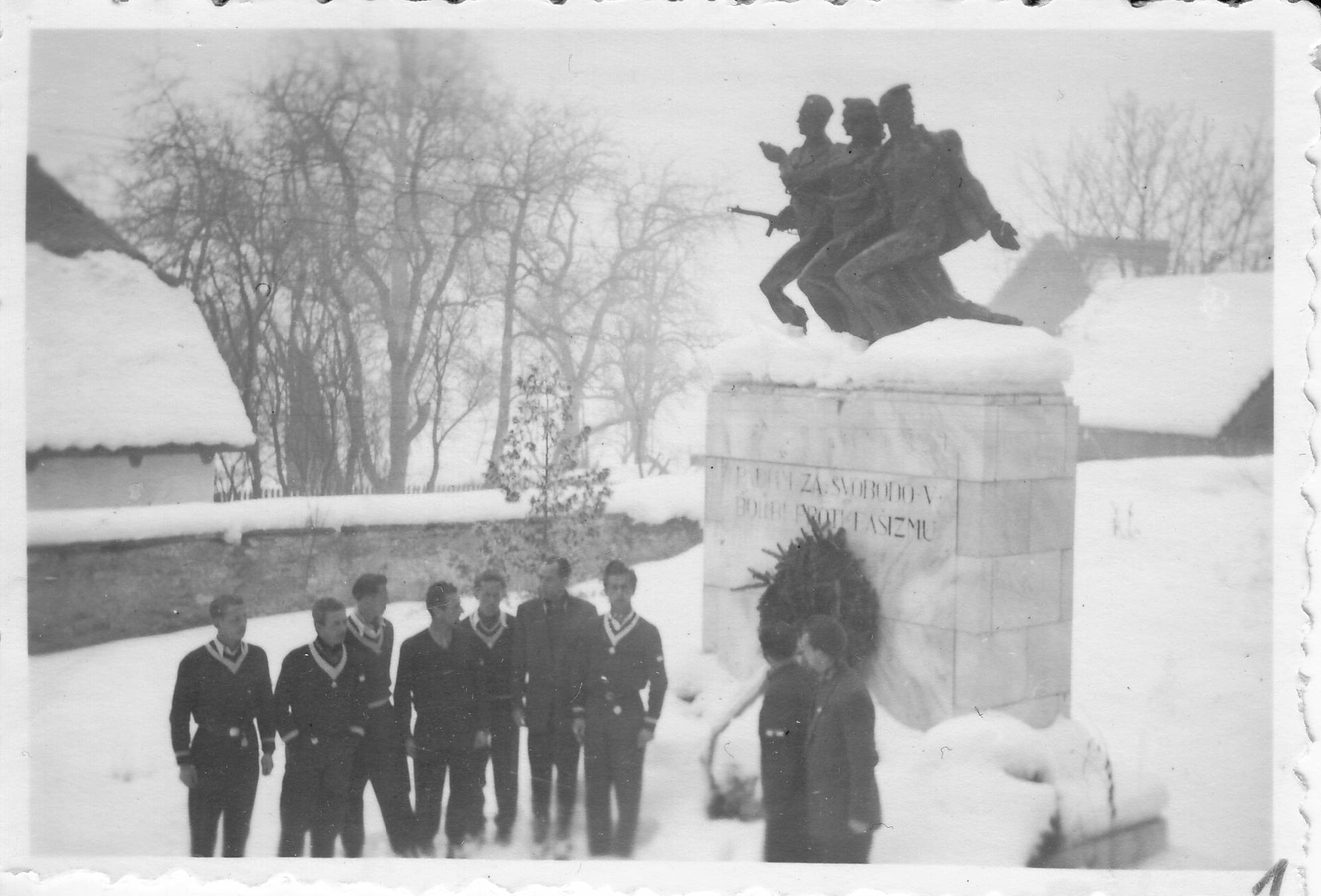 Kranzniederlegung, 1950