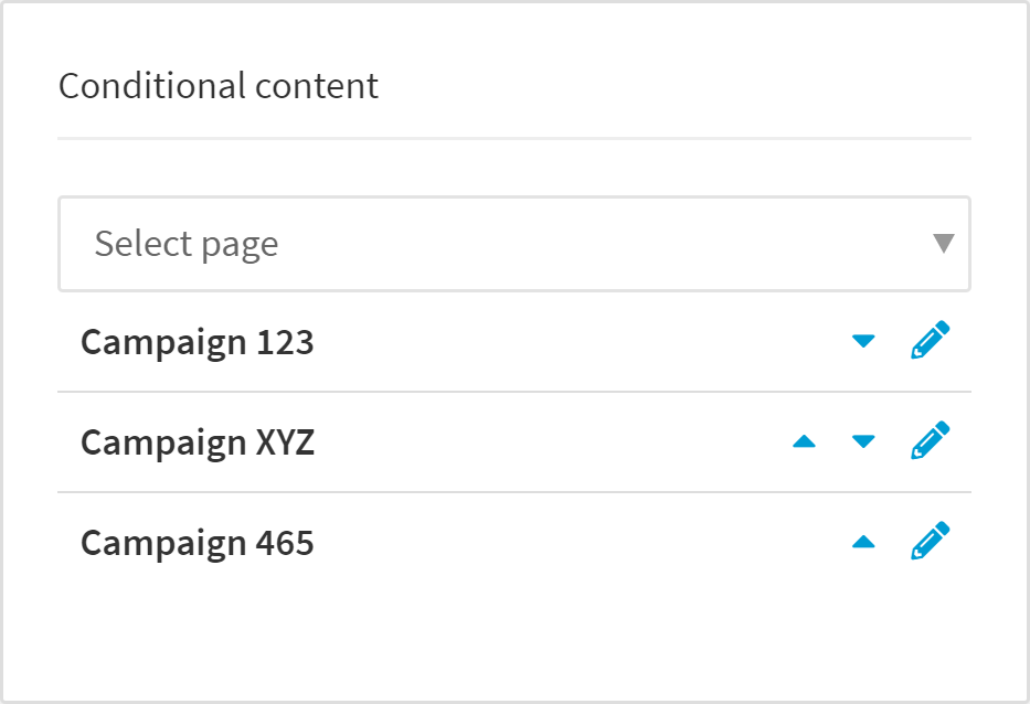 You can have multiple conditions with multiple pages