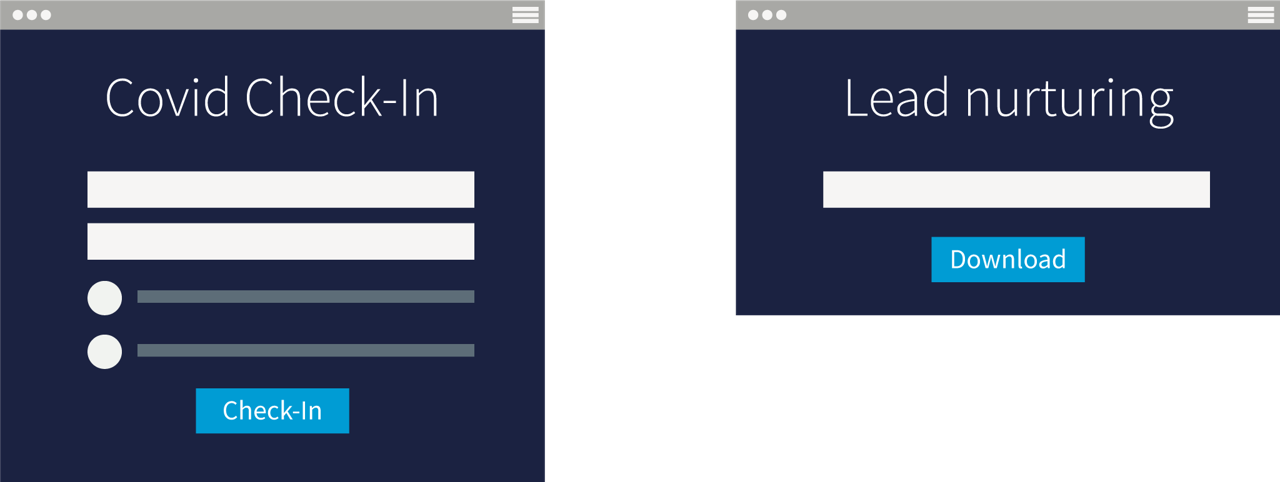 Covid check-in or lead nurturing