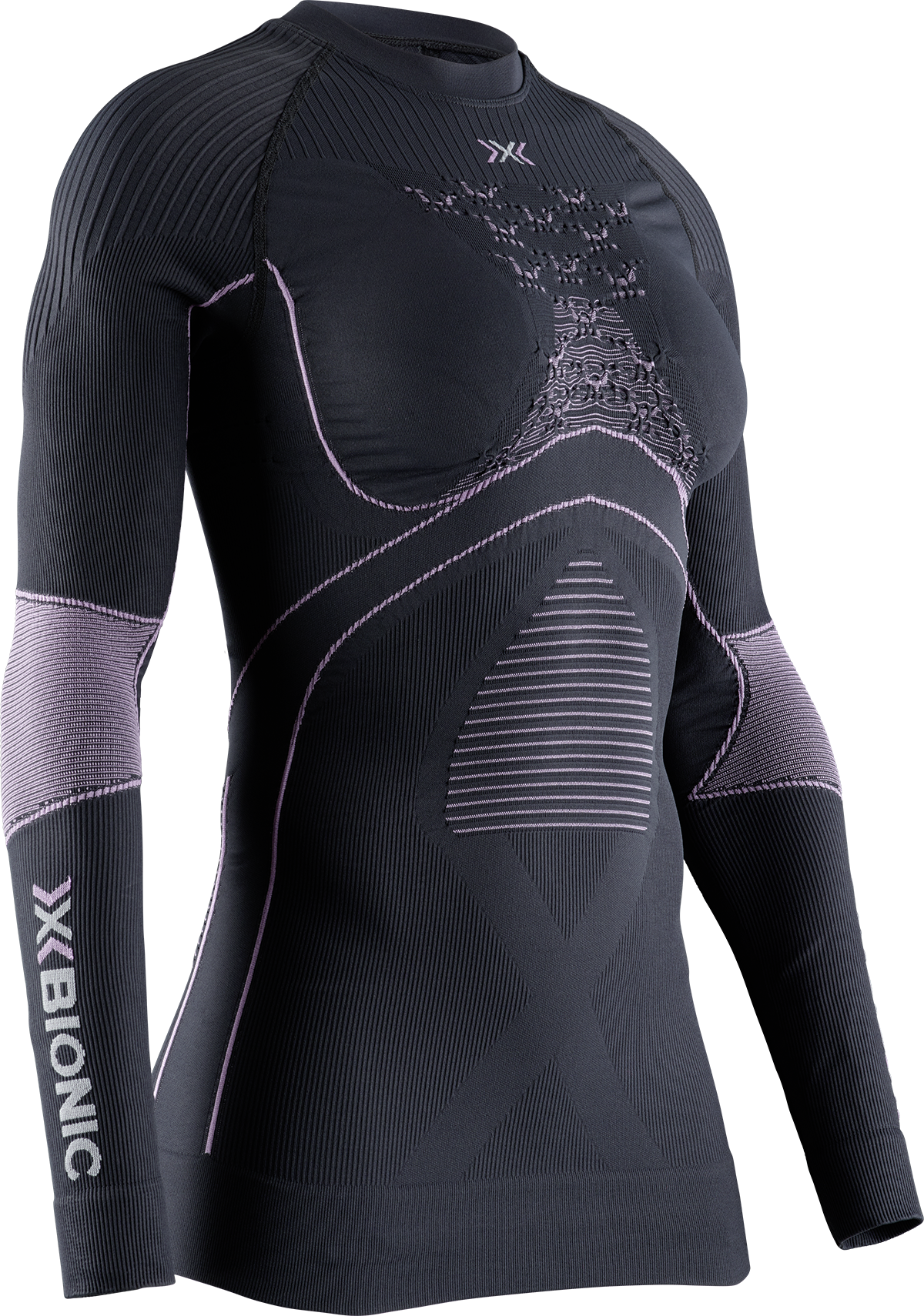 Mujer X-Bionic Energy Accumulator 4.0 Melange Shirt Round Neck Long Sleeves Women Capa De Base Camiseta Funcional
