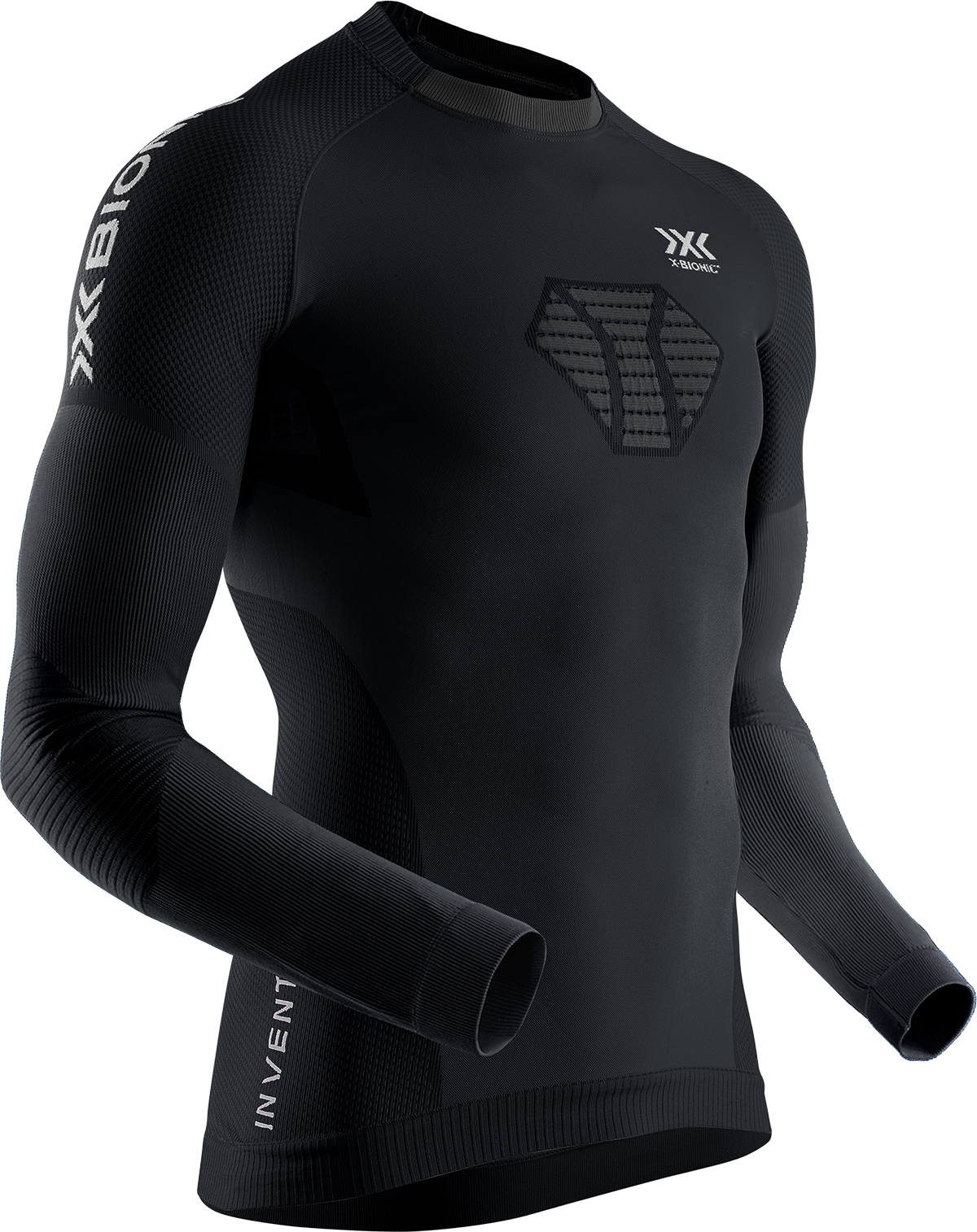 X-Bionic Energizer 4.0 Shirt Round Neck Long Sleeves Men Sport Maillot de Compression Homme