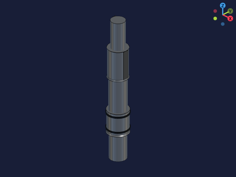 Water Pump Shaft with Step-Downs 3D-Konfigurator