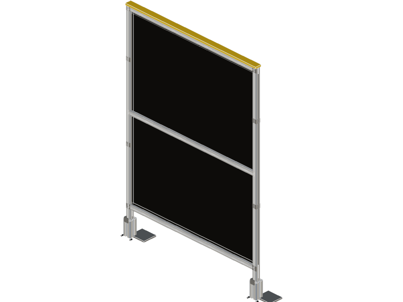 Modular T-Slot Machine Perimeter Guarding 3D-Konfigurator