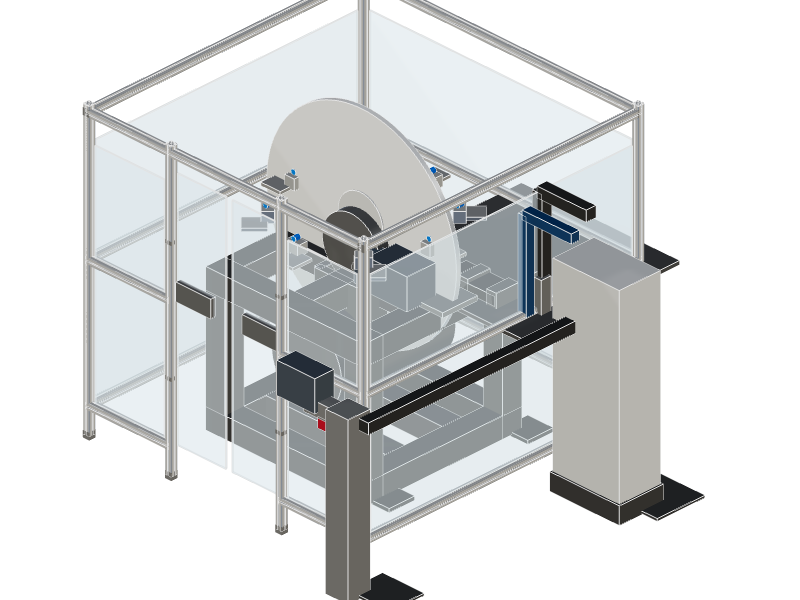8-Station Rotary Indexing Machine Base 3D Configurator