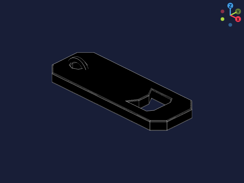 Bottle Opener Keychain 3D Configurator
