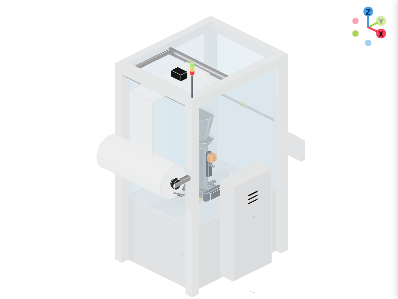 Vertical Form Fill Seal Unit 3D Configurator