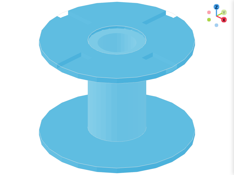 Cable Spool Small 3D Configurator