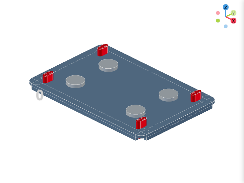 Pump Skid Support Base Plate 3D-Konfigurator