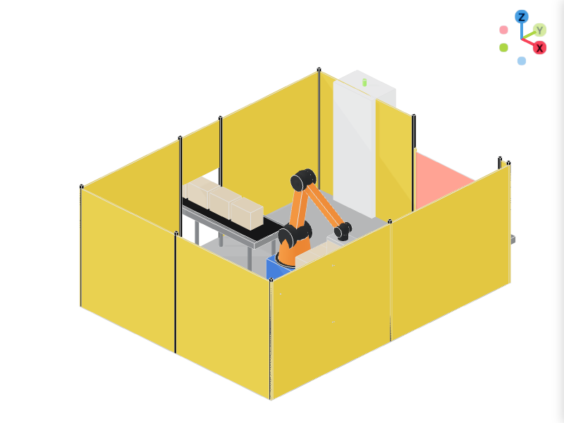 Robotic Palletizer Cell 3D-Konfigurator