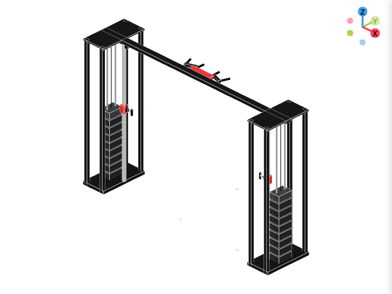 Cable Crossover Station 3D Configurator