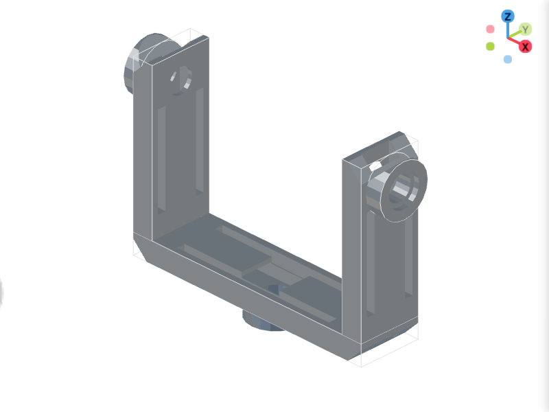 3-Axis Gimbal Main Frame with Internal Routing