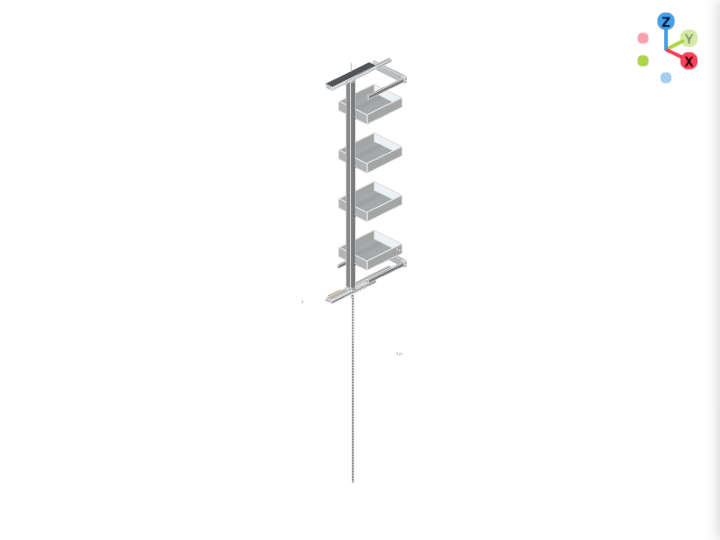Synchronized Professional Pantry Frame with 3D Door Adjustment 3D-Kon...