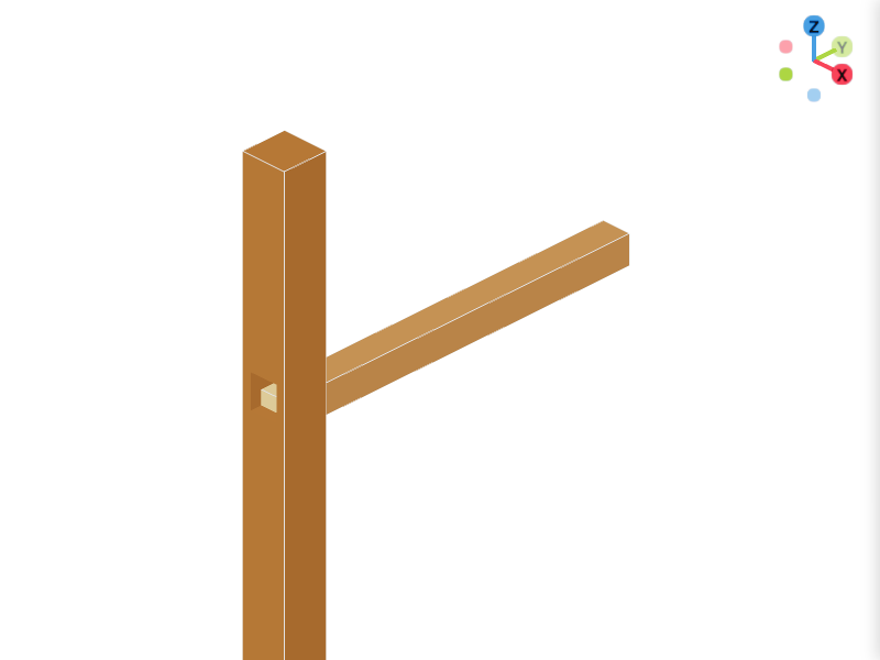 Chair Leg with Stretcher Joint 3D-Konfigurator