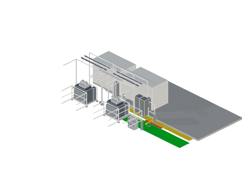 Battery Cooling Corridor Block 3D Configurator