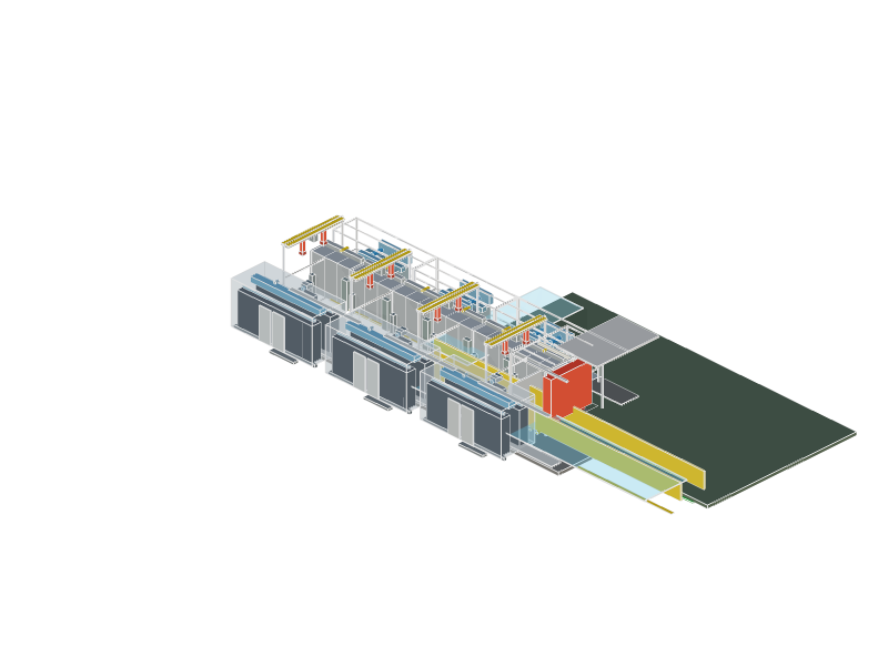 Battery Cooling And Switchgear Corridor 3D Configurator