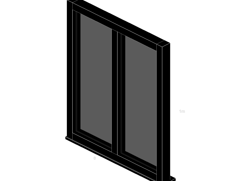 Window Frame Double 3D Configurator
