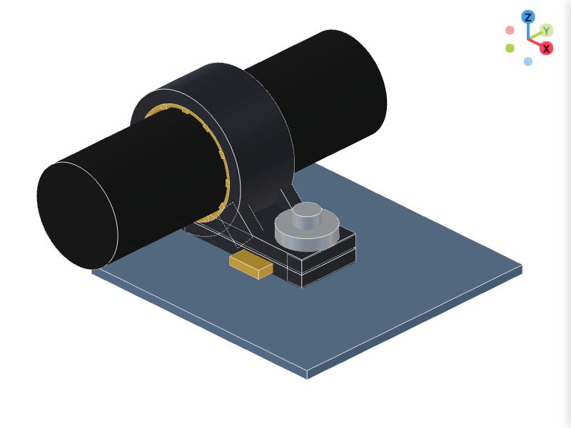 Aerospace Wire Harness Clamp with EMI Shielding 3D Configurator