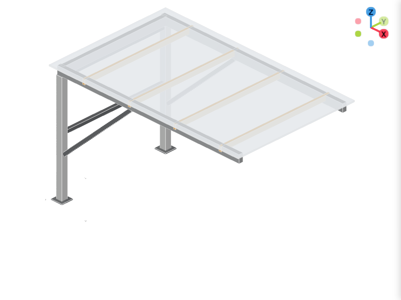Cantilever Carport 3D Configurator