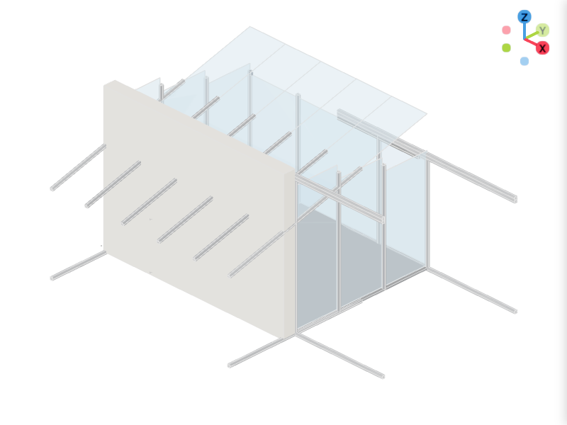 Lean-To Wintergarden 3D Configurator