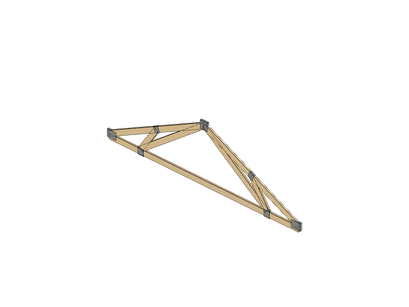Fink Roof Truss 3D Configurator