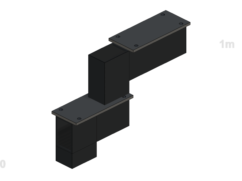 Modular Zig-Zag Mono-Stringer with Internal Gussets 3D Configurator
