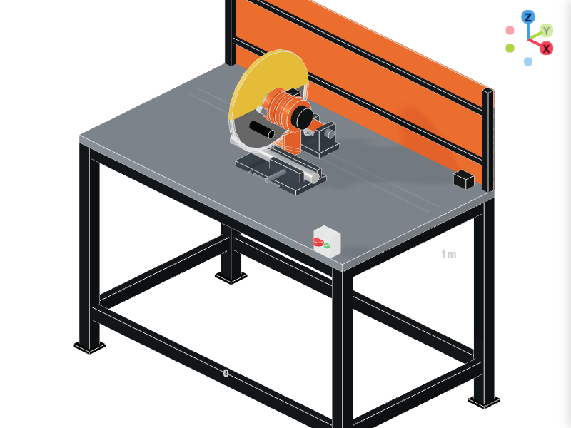 Abrasive Cut-Off Saw Station 3D Configurator
