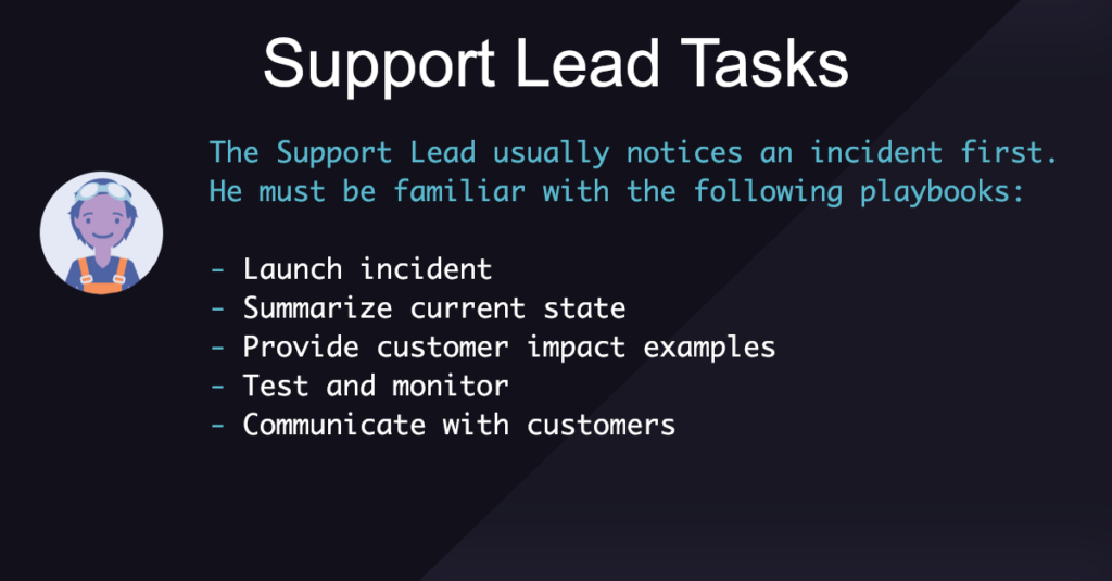 Support Lead Tasks